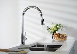 Timo Смеситель для кухни Saona 2336/00FL с выдвижной лейкой – фотография-4